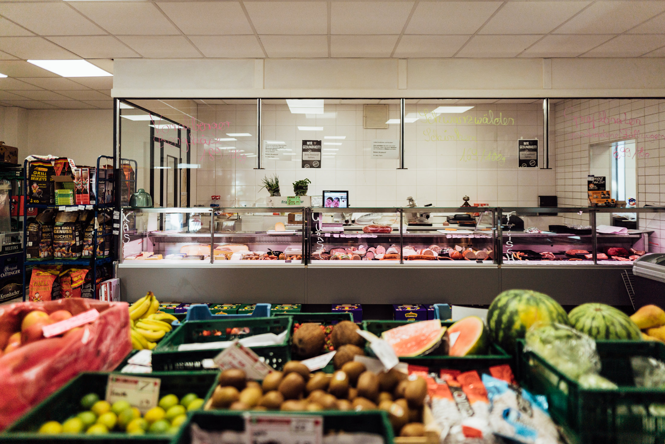 Echter Ladenbereich im Daily Markt